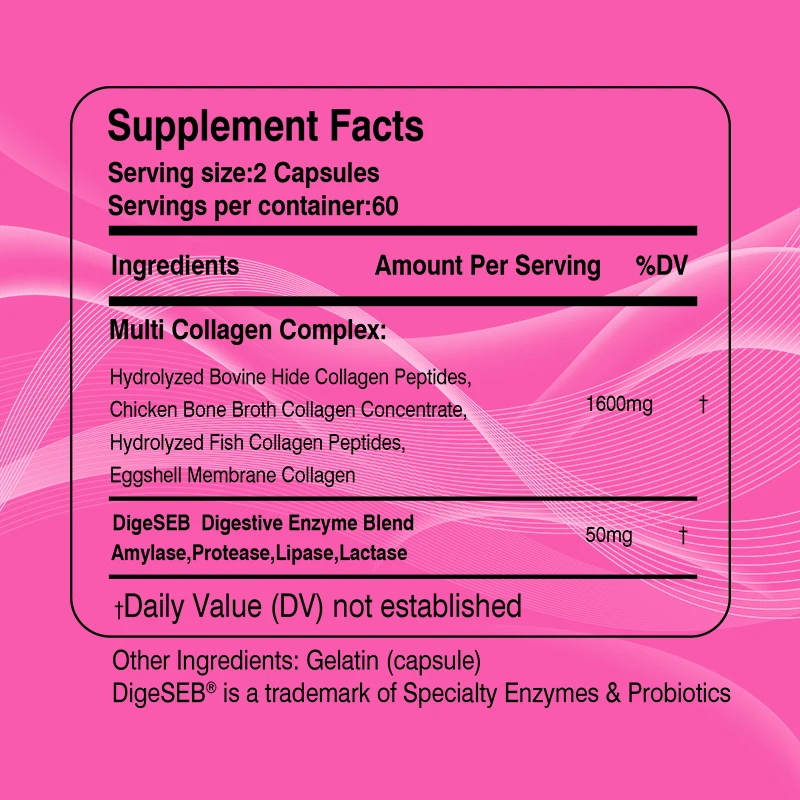 コラーゲンカプセルは,肌のトーンを明るくし,関節と心臓病を助 - Collagen Peptide Powder のレビューと価格