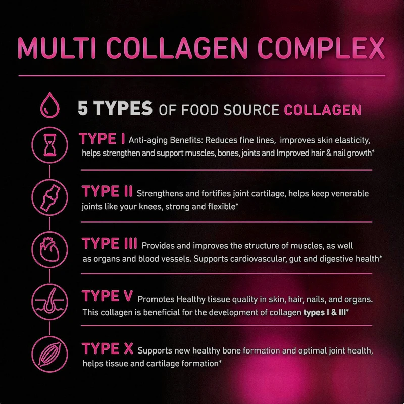 コラーゲンカプセルは,肌のトーンを明るくし,関節と心臓病を助 - Collagen Peptide Powder のレビューと価格